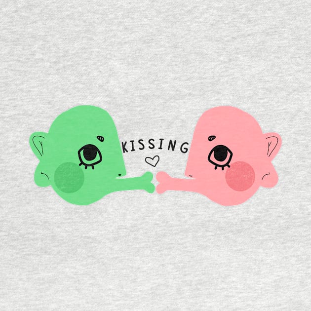 kissing by Zoey Delia